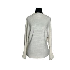Philosophy creamy white dolman sleeves sweater size Small